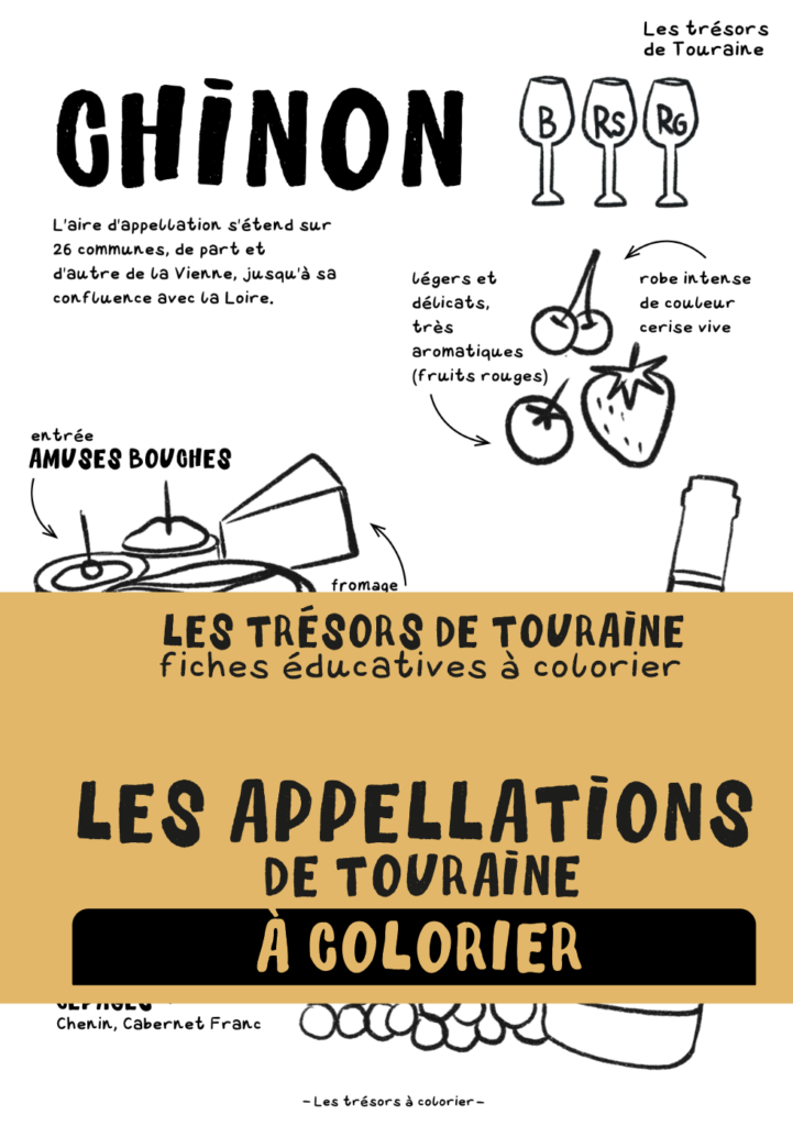 Les trésors à colorier Tours coloriage tourisme office du tourisme château visite