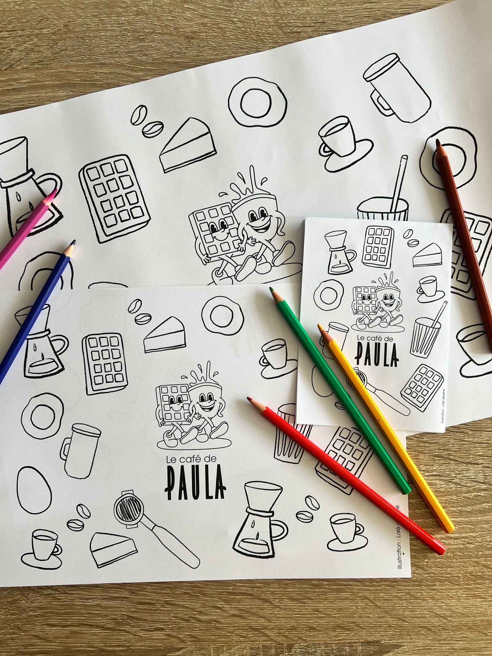 coloriage sur mesure personnalisé cadeau entreprise original fin d'année Tours Touraine