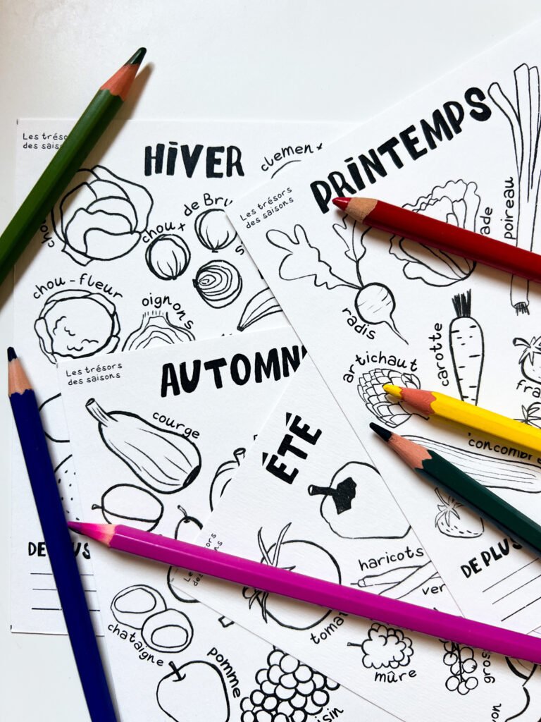 coloriage adulte fruits et légumes de saison jardin